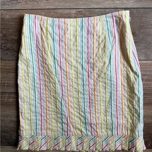 Harold's Pastel Striped Pencil Skirt - Pink, Yellow, Blue, Green